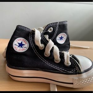 Size 3 toddler black Converse All Stars